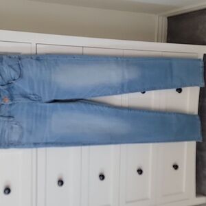American Eagle Outfitters Blue Skinny Jeans Size 8 X-long